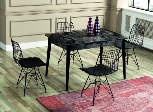 Dekoramis Naturel Telli Sandalye - Resim 5