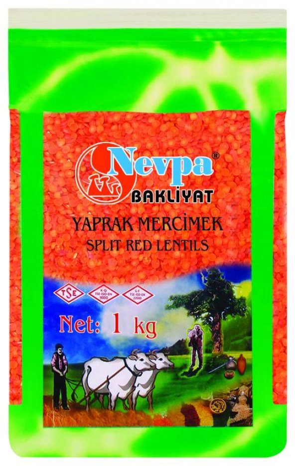 Nevpa Yaprak Kırmızı Mercimek 1 Kg