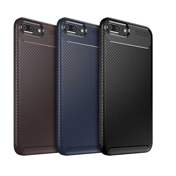 Edelfalke Apple iPhone 8 Plus Negro Silikon Kılıf-Siyah