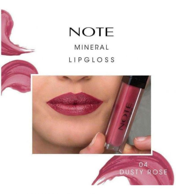 Note Mineral Lipgloss 04 Dusty Rose