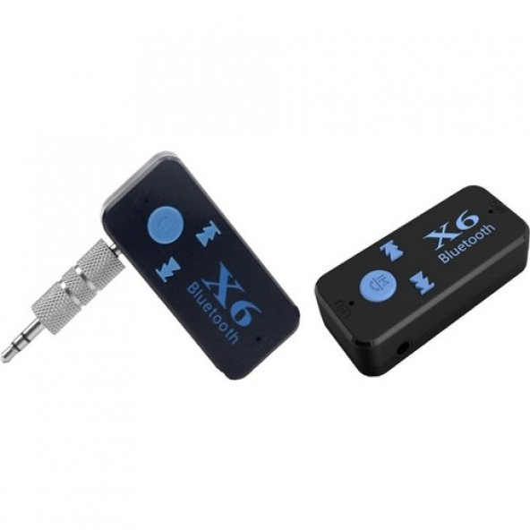 Case 4U Bluetooth Müzik Alıcısı 3.5 mm Aux Adaptör Araç Kiti 3in1 - Cyber AN-6999 X6 - 3