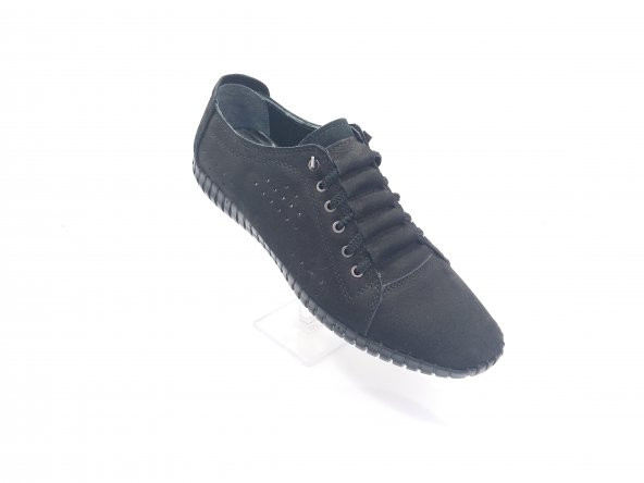 New Prato Erkek Ayakkabı 3157-Siyah Nubuk Deri
