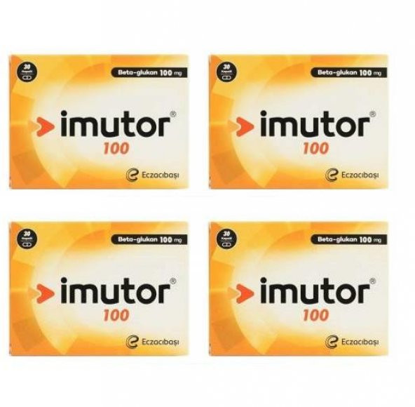 İmutor Beta Glukan 100 Mg 30 Kapsül 4 Kutu
