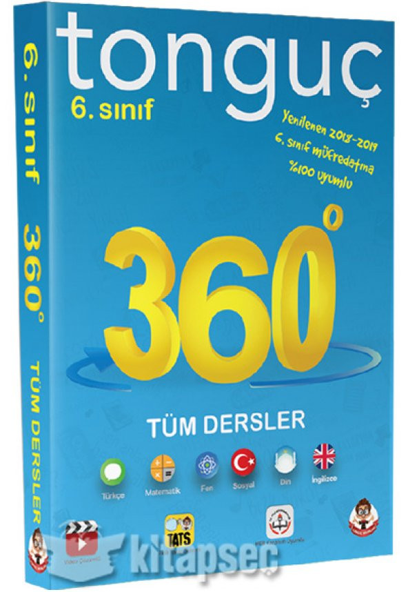 6. Sınıf 360 Tüm Dersler Soru Bankası Mini Kitap Tonguç Akadem