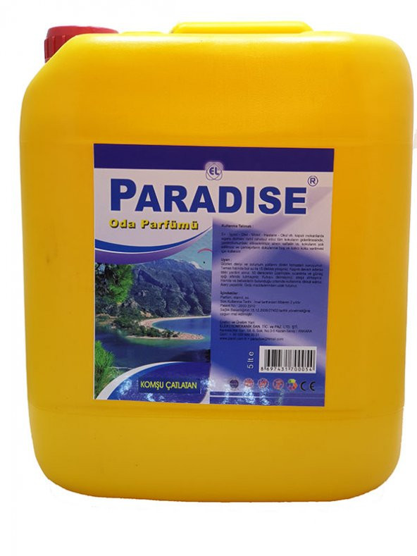 Paradise 5 lt oda parfümü bonbon