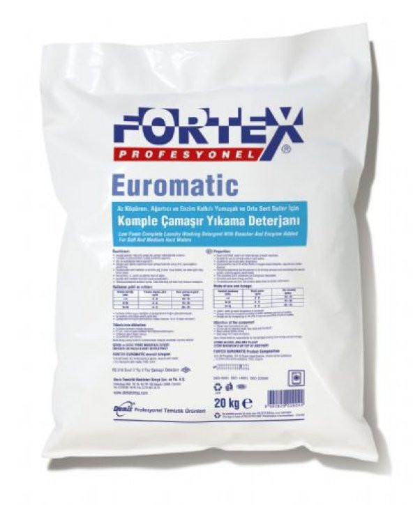 Çamaşır Yıkama Deterjanı FORTEX EUROMATİC 20 Kg