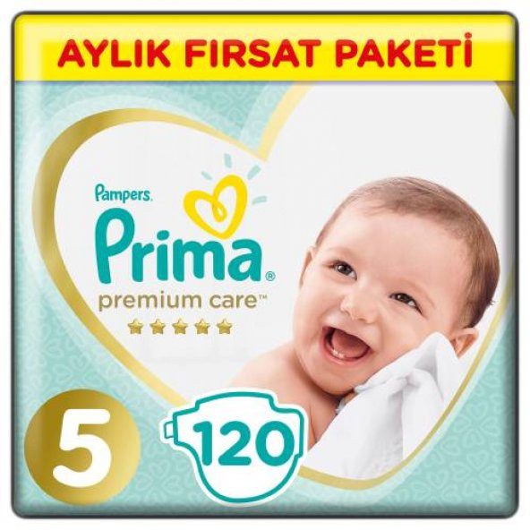Prima Premium Care 5 Bebek Bezi Aylık Fırsat Paketi 120 Adet