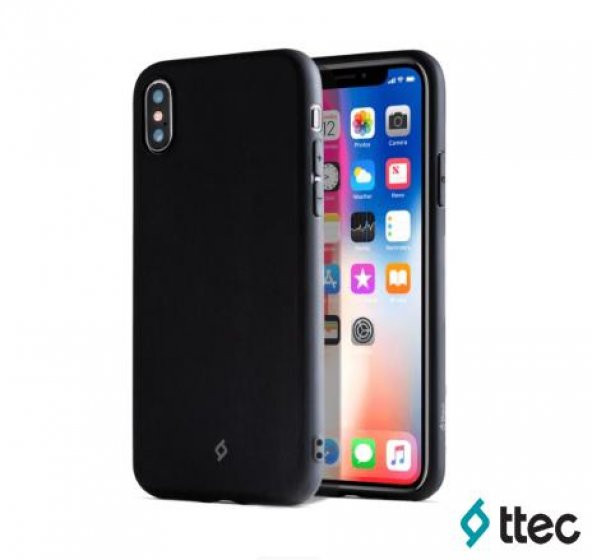 Ttec Smooth İphone X Kamera Korumalı Silikon Kılıf Kapak Siyah