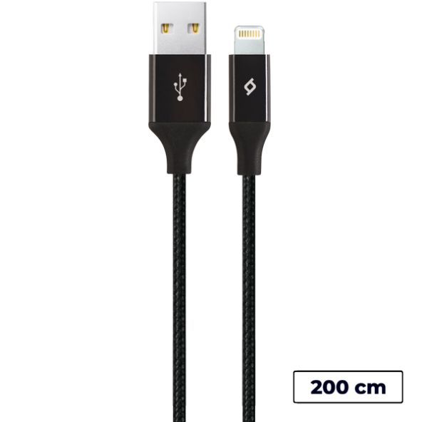 ttec AlumiCable XL iPhone Apple Şarj Data Kablosu 200 cm