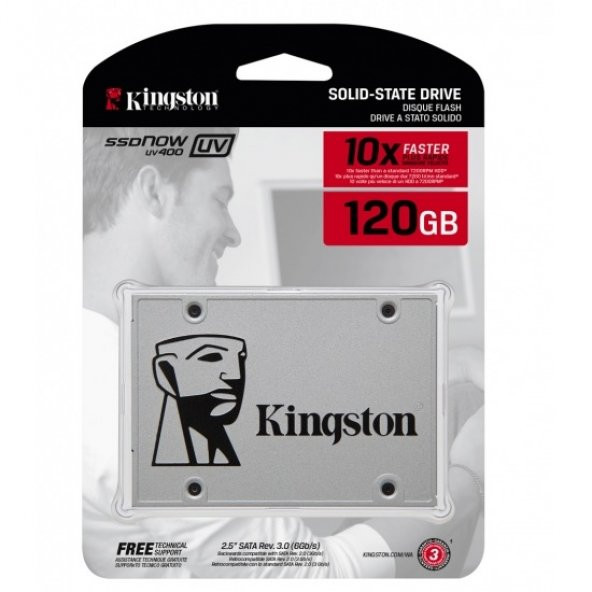 KINGSTON SUV400S37/120GB 120GB SSDNow UV400 SSD (Okuma 550MB / Yazma 350mb)