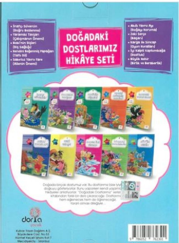 Dorya Çocuk Yayınları 1.Sınıf Doğadaki Dostlarımız Hikaye Seti 10 Kitap - 2