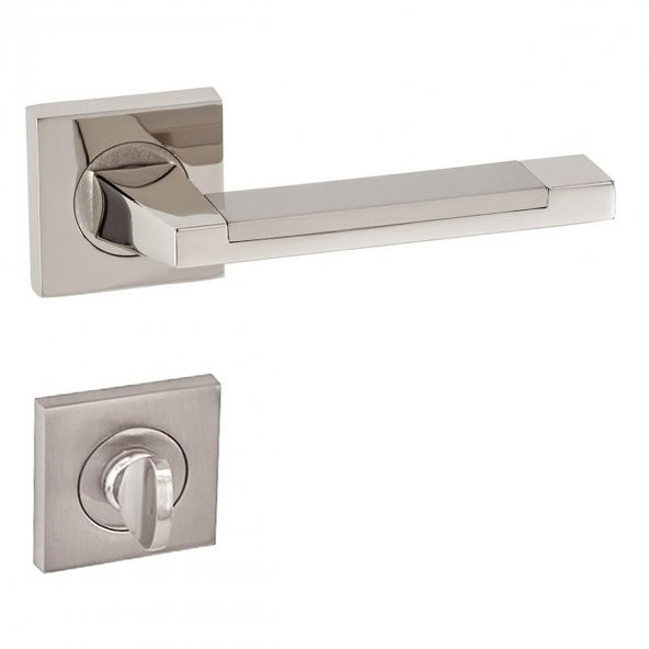 Doğanlar Orjinal Lüx Rozetli Kapı Kolu Nikel Saten Oda - 3