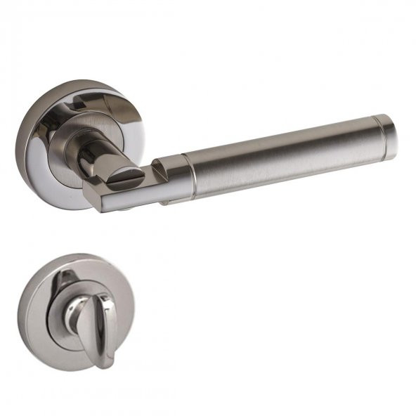 Doğanlar Fırat Lüx Rozetli Kapı Kolu Nikel Saten Oda - 3