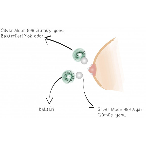 Silver Moon 999 Gümüş Kapak Göğüs Ucu Koruyucu Saf 999 Ayar - 8