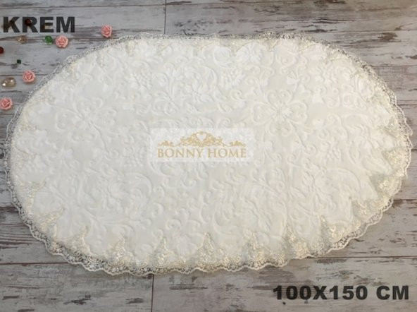 Büyük Banyolar İçin Oval Banyo Paspası Banyo Halısı - 100x150 cm - Ücretsiz Kargo