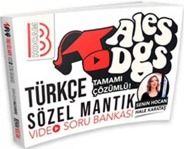 Benim Hocam Yayınları 2019 ALES DGS Türkçe Sözel Mantık Tamamı Çözümlü Video Soru Bankası