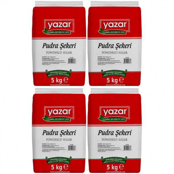 Yazar Pudra Şekeri 5 kg x 4 Adet - 2