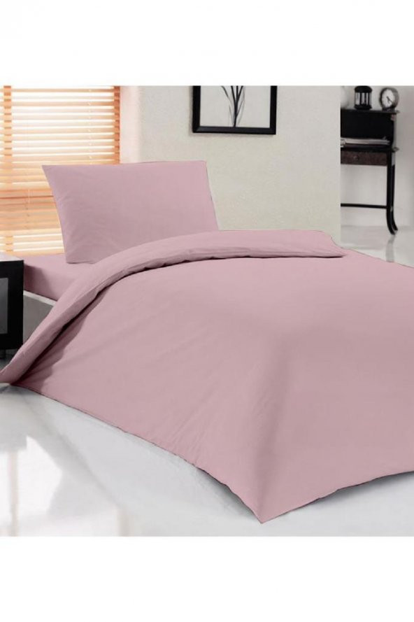 Çeyiz Diyarı Pure Tek Kişilik Nevresim Takımı Pudra - 3
