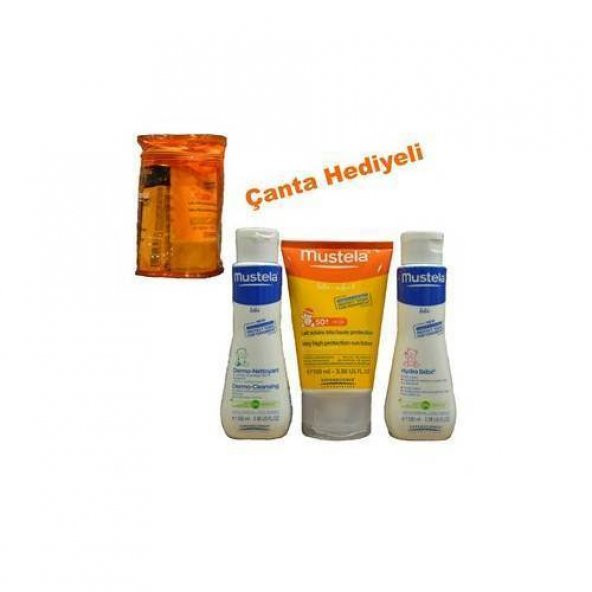 Mustela Very High Protection Sun Cream spf50 - 100 ml - Mustela Hydra Bebe & Mustela Gentle-Cleansing 100ml Hediye