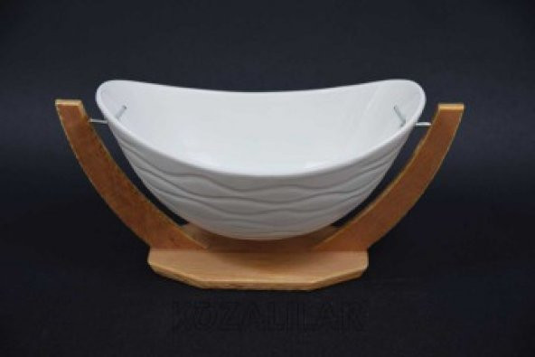 Ahşap Salıncaklı Gondol Meyvelik, Salata Kasesi Şeker Çikolatalık - 3