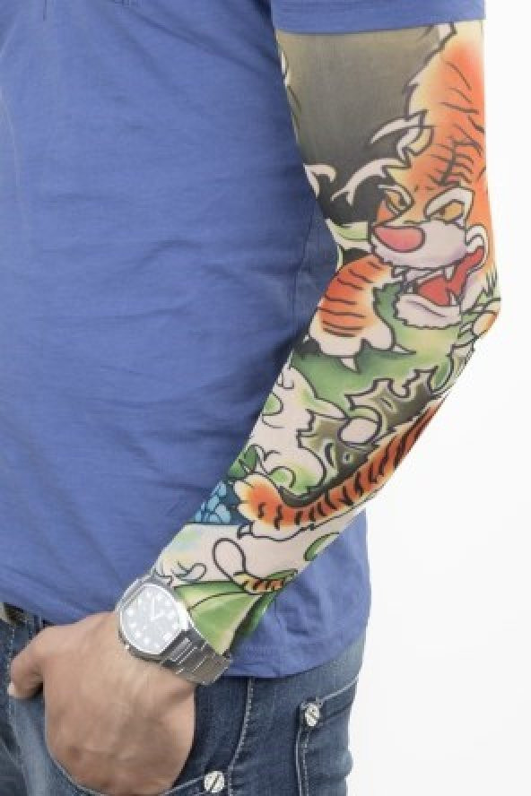 Giyilebilir Dövme Tattoo Sleeves Takılan Dövme Kola Takılan Dövme