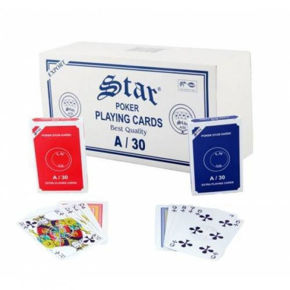 Oyun Kağıdı Star Poker (2li deste).