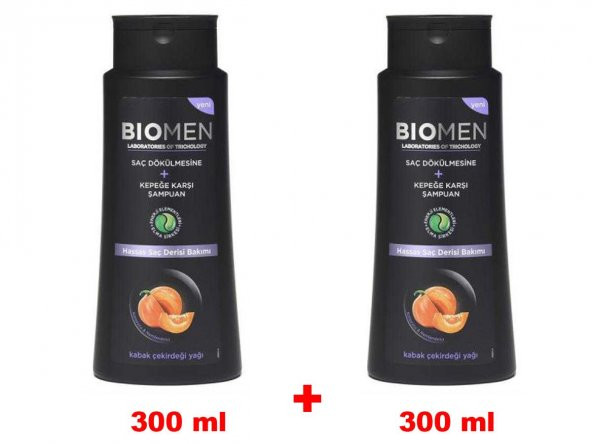 Biomen 300ml+300ml Şampuan Hassas Saçlar