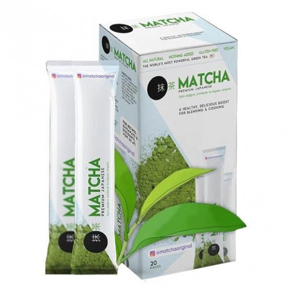 Matcha (Maca) Premium Japon Çayı Bandrollü Orjinal 20li