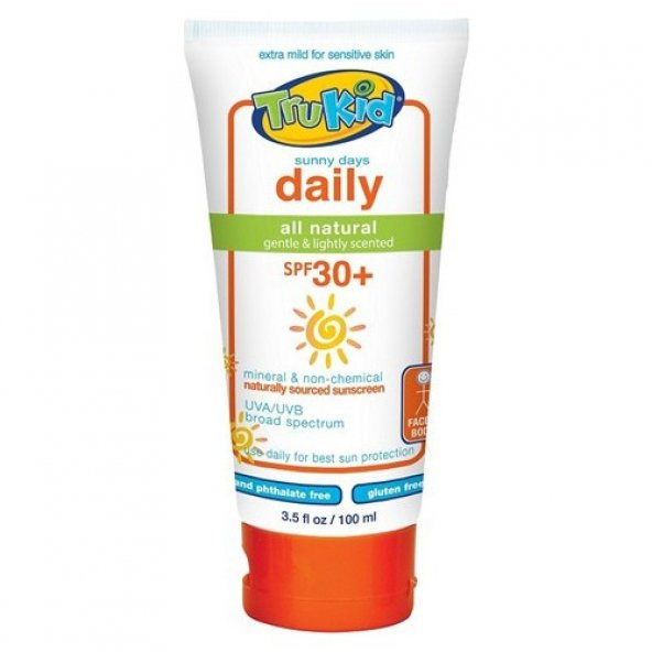 Trukid Sunny Days Daily Spf 30+ Organik içerikli Güneş Kremi 100 ML