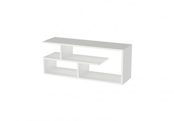 MOBAKS KÜBA TV SEHPASI (PARLAK BEYAZ) - 5