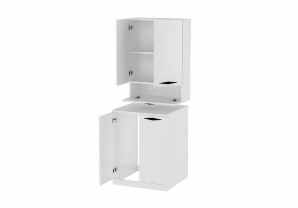 MOBAKS TOPKAPI ÇAMAŞIR MAKİNESİ DOLABI ALT  ÜST MODÜL SET - 5
