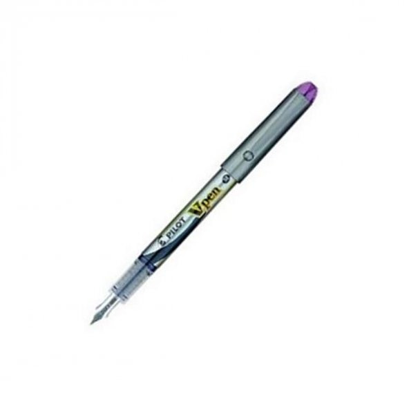 PILOT V-PEN DOLMAKALEM SILVER MOR - Resim 2