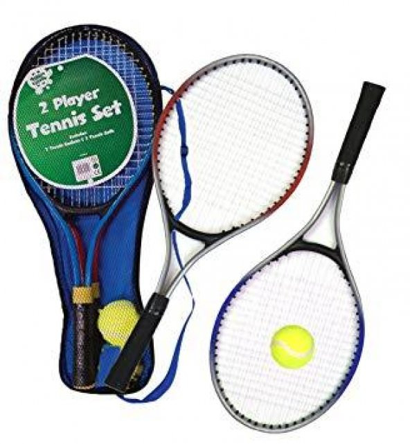 KIDEMLİ Çocuk Tenis Raket Seti 2 Raket 1Top Seti