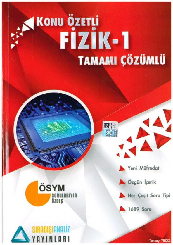 Sıradışıanaliz Yayınları TYT Fizik-1 Konu Özetli Tamamı Çözümlü 2019