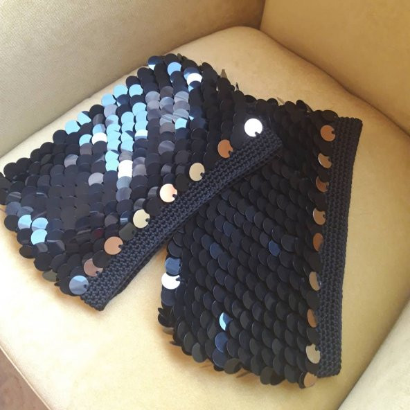 Pullu Clunc Bayan Çanta ( Siyah ) - 3