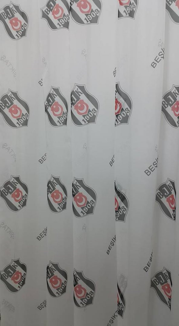 BJK TARAFTAR HAZIR TAÇ LİSANSLI TÜL PERDE - 2
