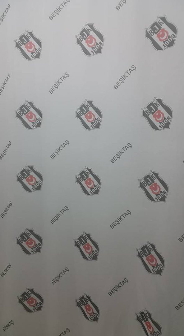 BJK TARAFTAR HAZIR TAÇ LİSANSLI TÜL PERDE - 3