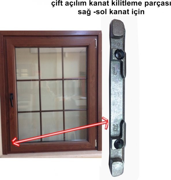 Pimapen Fıratpen PVC Pencere Çift Açılım Alt Karşılık Parçası