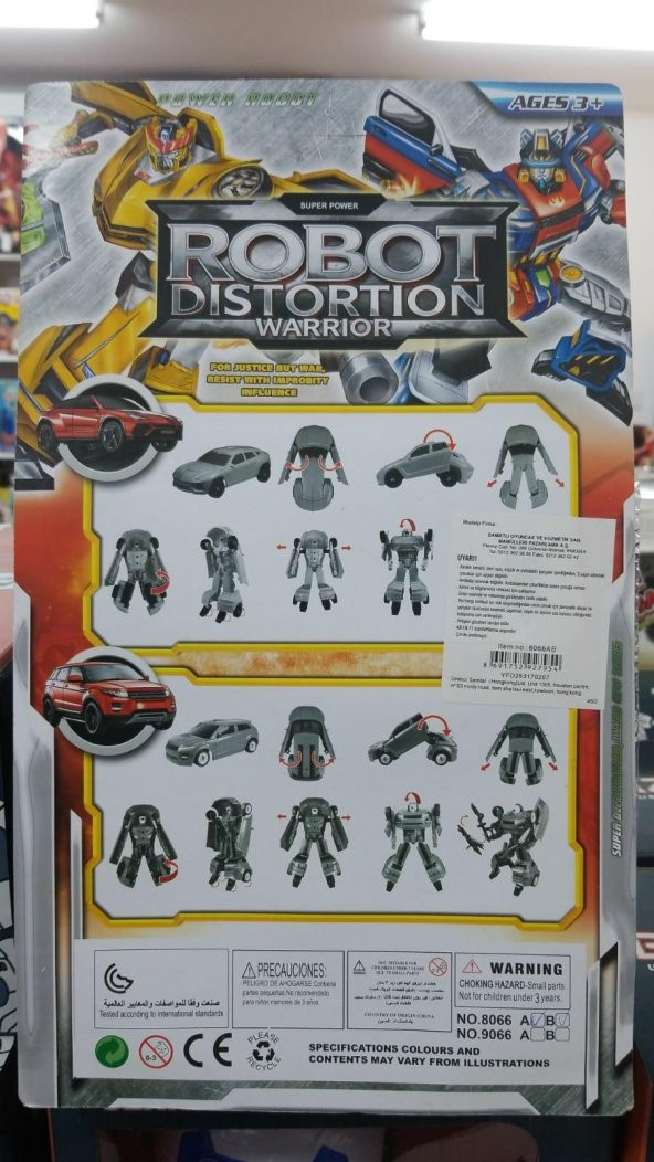 Land Rover Robota Dönüşen 20 cm Araba Transformers Sarı - 3