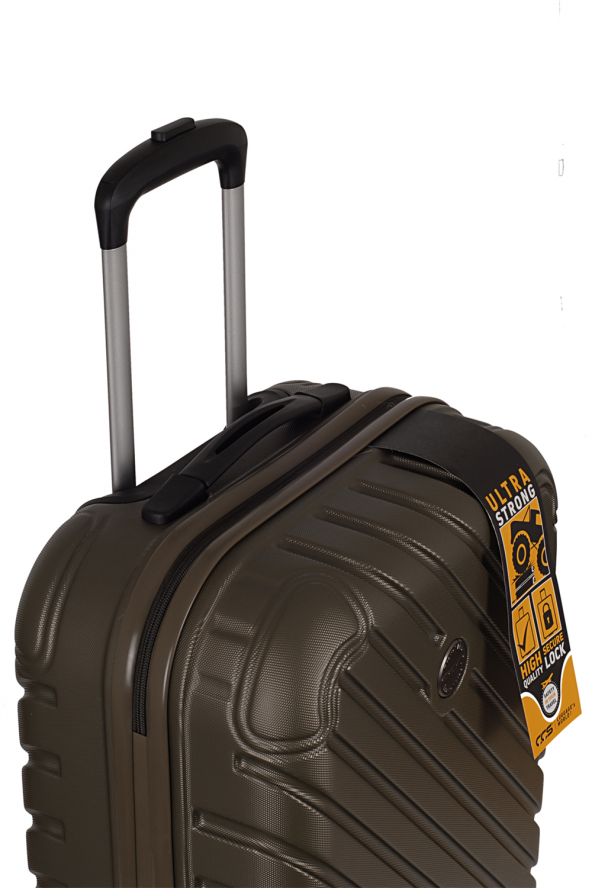 Ççs 05177 Yeşil Kabin Boy Abs Valiz - 6
