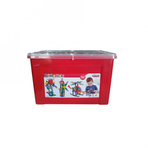 Pilsan Building Blocks 512 Parça Eğitici Bloklar Çocuk Oyuncak Zeka Geliştiren Montessori Anaokulu Kreş