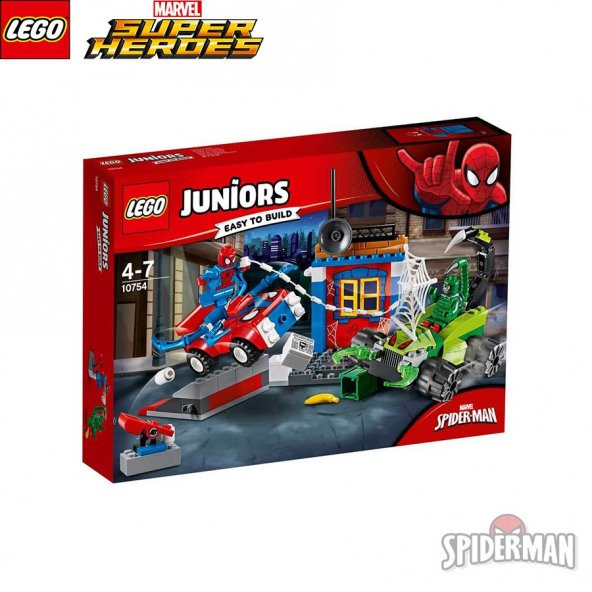 Lego Juniors Spider-Man ile Scorpion Sokak Karşılaşması Eğitici Zeka Geliştiren Oyuncak