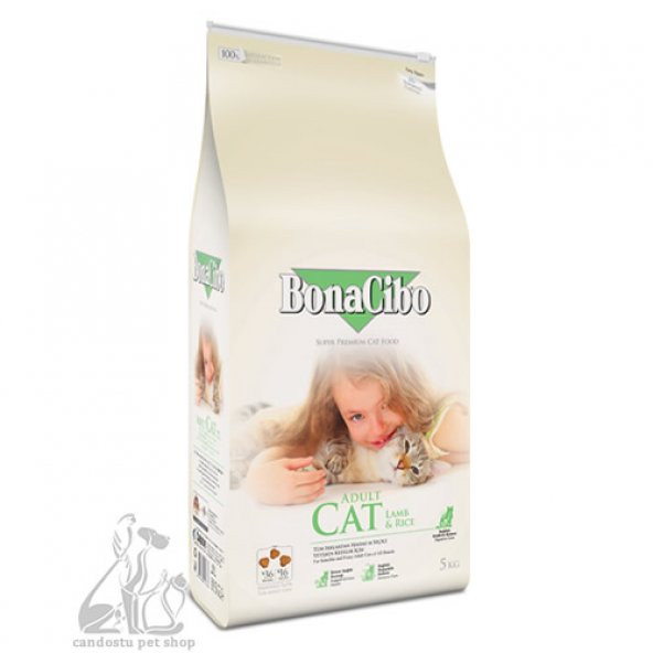 Bonacibo Kuzu Etli Ve Pirinçli Kedi Maması 5 kg