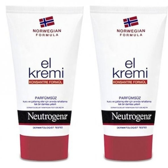 Neutrogena El Kremi Parfümsüz 75 ml 2 adet