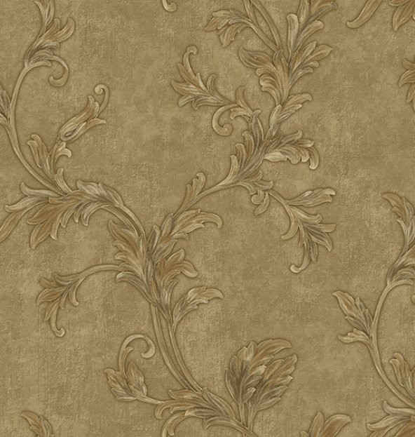 Gordion 2618-3 Vinil Çiçek Desenli Duvar Kağıdı