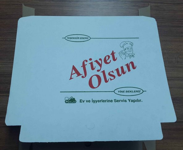 Karton Pizza Kutusu 26 Cm x 26 Cm 100 Adet