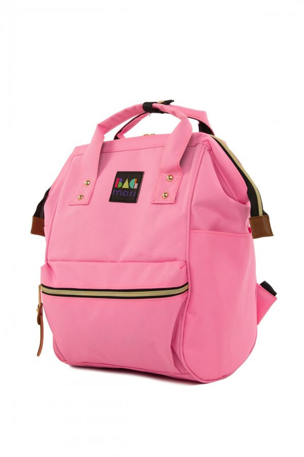 Bagmori Pembe Metal Ağızlı Sırt Çantası - 2