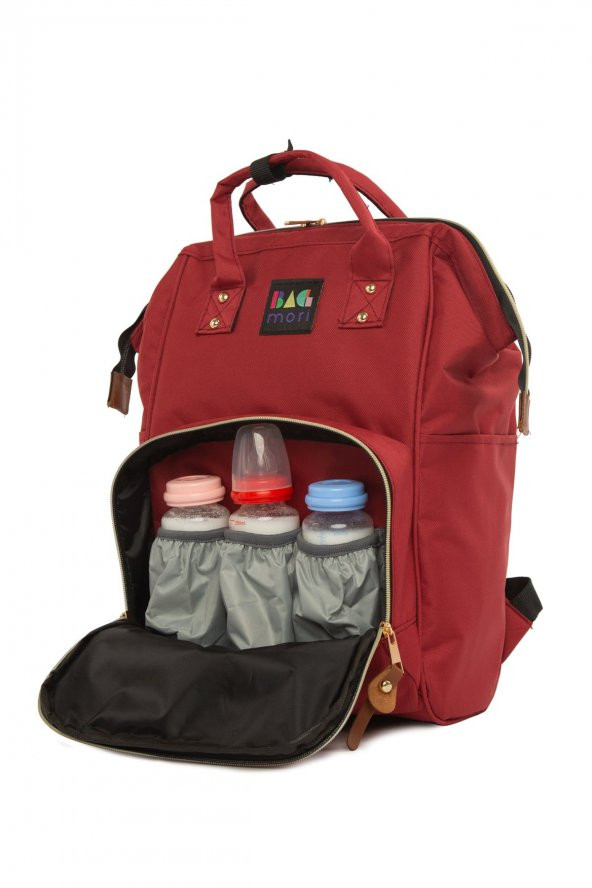 Bagmori Bordo Anne Bebek Bakım Sırt Çantası - 3