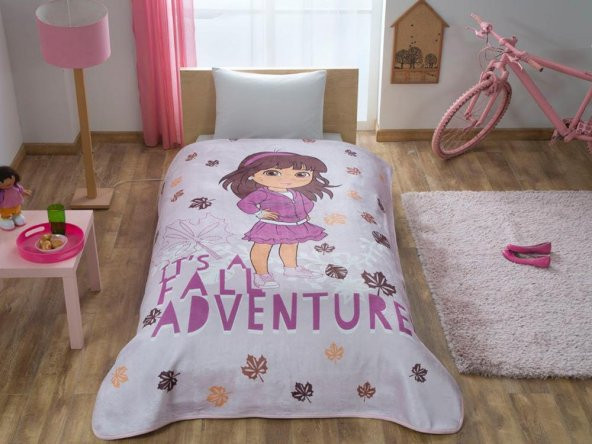 Kristal Dora Adventure Tek Kişilik Lisanslı Battaniye