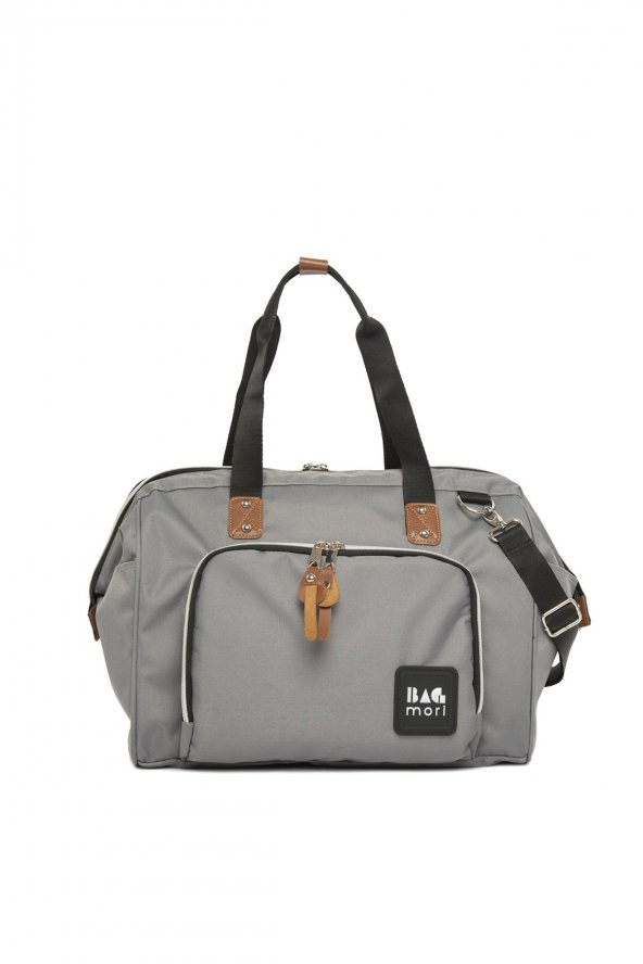 Bagmori Gri Askılı Anne Bebek Bakım Çantası